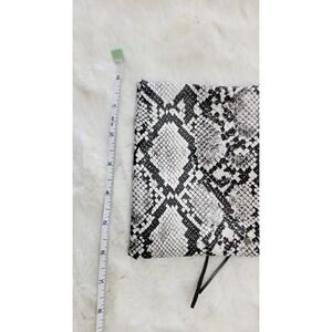 Handcrafted Snake Print Coin Purse with Tassels